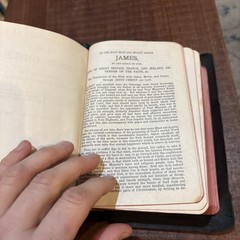 Holy Bible Pronouncing National Bible Press Undated Leather Antique