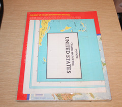 Hammond United States Atlas (Gemini Edition) w/ 50″ X 33″ Map NEW OTHER 1984
