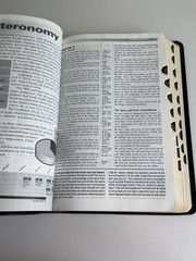 Tim Lahaye Prophecy Study Bible KJ Genuine Black Leather Red Letter Edition