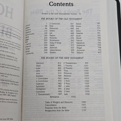 1996 NIV Thinline Bible Zondervan Black Premium Bonded Leather