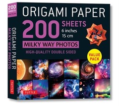 Origami Paper 200 Sheets Milky Way Photos 6″ (15 CM): Tuttle Origami Paper: High