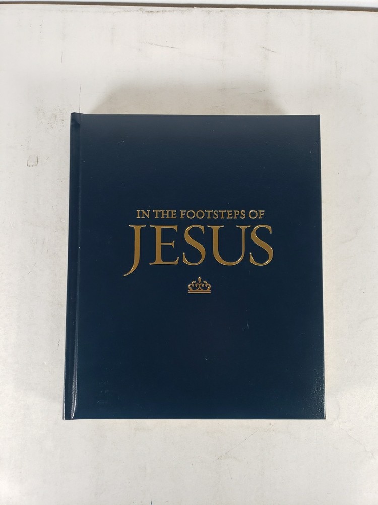 National Geographic In the Footsteps of Jesus, Leather, Excellent Condition