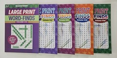 5 New Large Print Word-Finds Puzzle Books Kappa Games Vol #443-474 ~ Search,Hunt