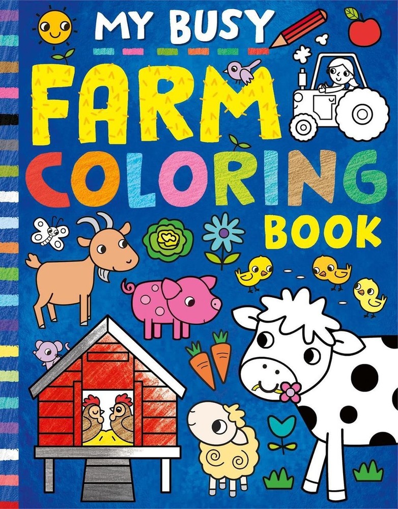 My Busy Farm Coloring Book by Cathy Hughes (English) Paperback Book