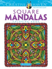 Creative Haven Square Mandalas Coloring Book (Creative Haven Col – VERY GOOD
