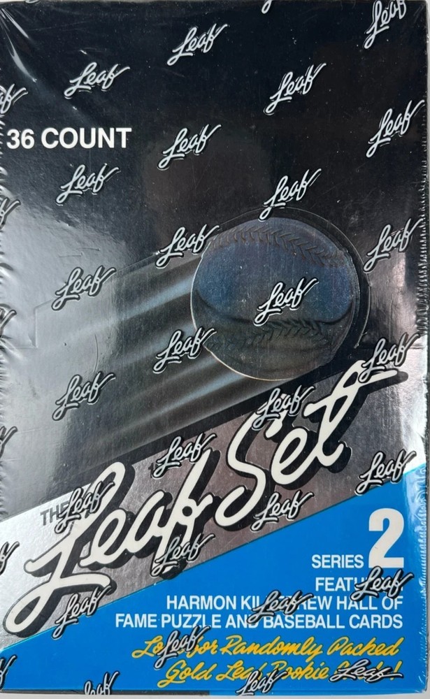 1991 Leaf Baseball Series 2 Factory Sealed Hobby Wax Box, 36 packs Gold Rookies
