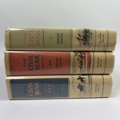 THE CIVIL WAR Shelby Foote 1958, 1963, 1974 3 Vol Set Random House HCDJ