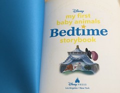Disney My First Baby Animals Bed Time Story Book Kids 7.5X8.5in