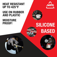 Sil-Glyde 4 Oz Tube Silicone Based Brake Assembly Lubricant for Eliminating Disc
