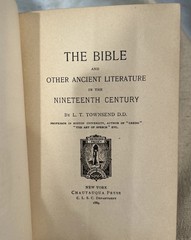 The Bible And The Nineteenth Century By L.T. Townsend HB