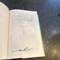 Signed First Edition Yesteryear Caro Claire Burke Hardcover