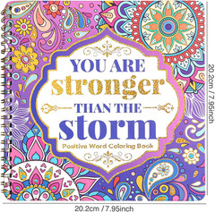 Women’s Coloring Book 30 Pages Inspirational Quotes Coloring Books for Adults to