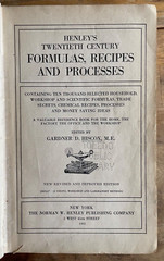 Henley’s Twentieth Century Formulas, Recipes, Processes, &Trade Secrets. 1931