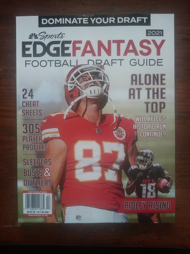 Lindy’s Sports Edge Fantasy Football Draft Guide Magazine 2021, NEW, FREE SHIP