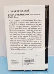 People We Meet on Vacation Emily Henry Hardcover Large Print Library Copy