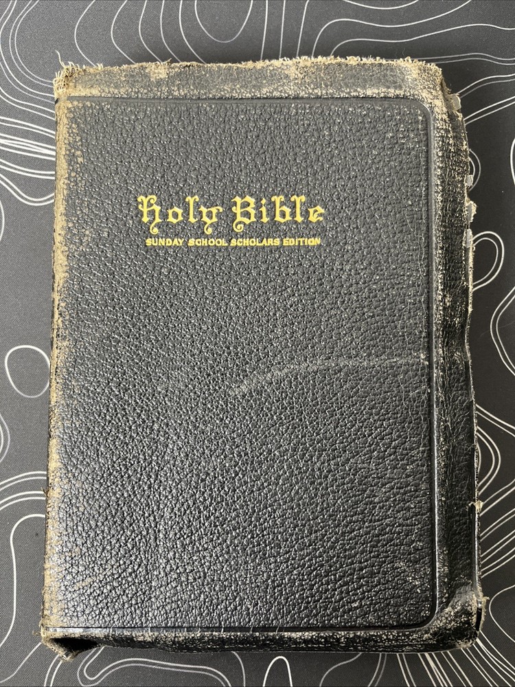 Vintage National Bible Press Holy Bible Sunday School Scholars Edition KJV