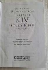 Reformation Heritage KJV Study Bible – H/C D/J – VG Condition