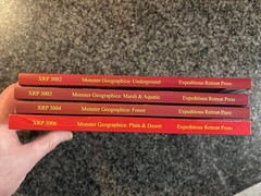 ✰ MONSTER GEOGRAPHICA 4 Book Lot d20 D&D 3.5 RPG Expeditious Retreat Qm42 NEWOoP