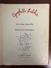 Vintage SPAGHETTI EDDIE 1957 Hardcover by Mary Jackson Ellis Ex-library copy