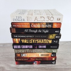 Christian Fiction Lot of 10 Trade Paperbacks Ted Dekker Wm. Paul Young Davis