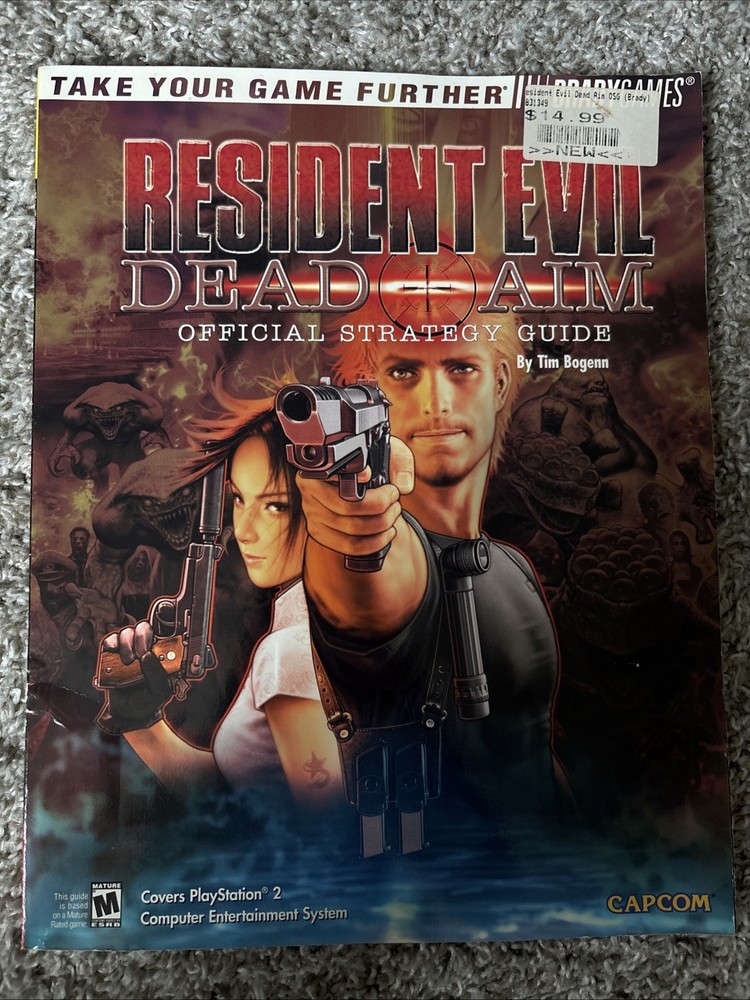 RESIDENT EVIL DEAD AIM Official Strategy Game Guide Brady Games Prima PS2 RARE
