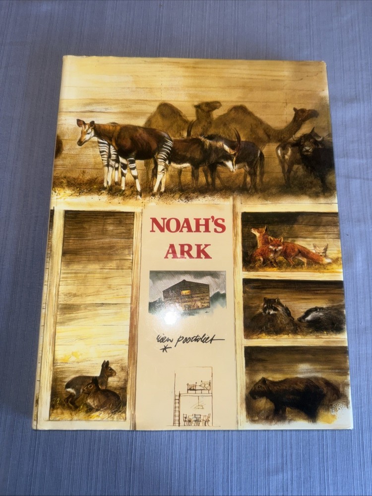 NOAH’S ARK English Edition by Rien Poortvliet Good Oversized HC/DJ USED