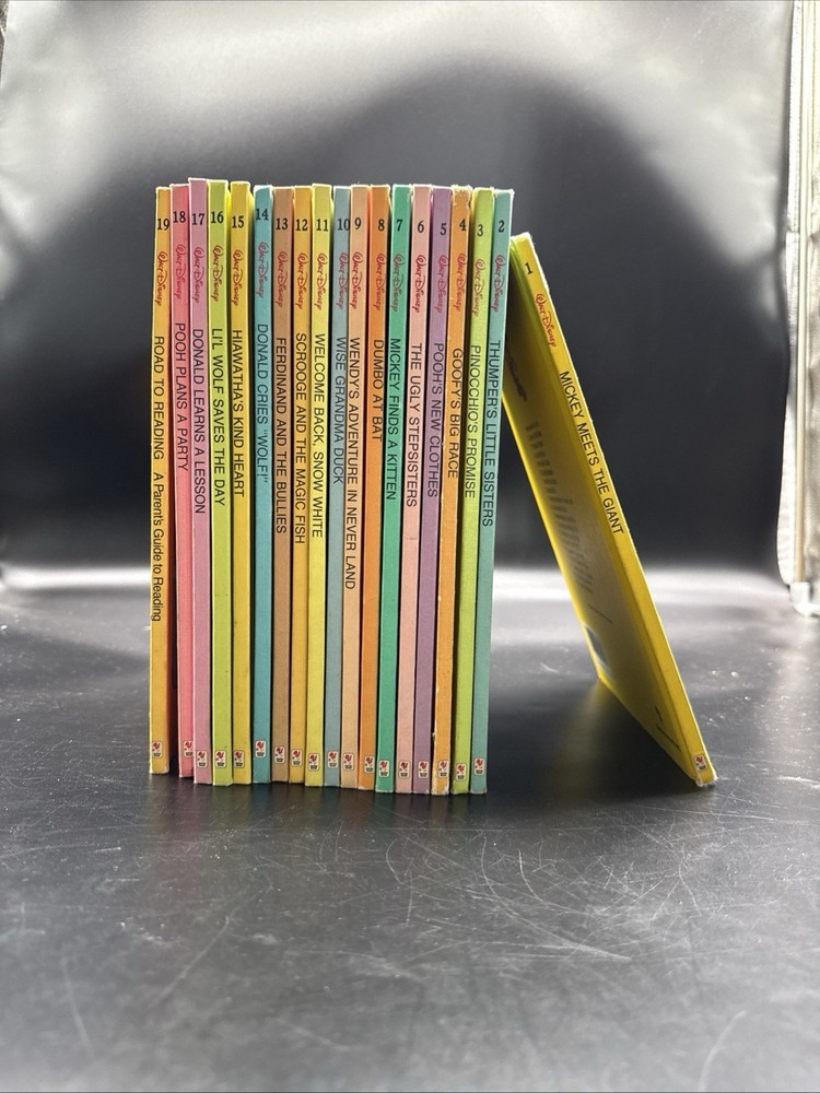 1984 WALT DISNEY Bantam Books Fun-to-Learn Library Incomplete LOT Of 14