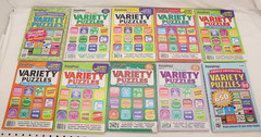 Lot of 10 Variety Puzzle Books, Unused, Large Size, No Duplicates, B148