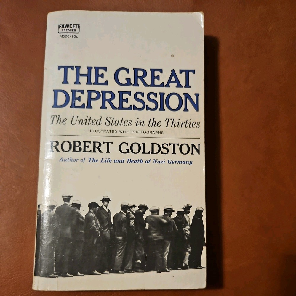 GREAT DEPRESSION UNITED STATES IN THIRTIES BY ROBERT GOLDSTON FAWCETT PB 1968.