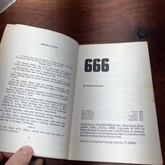 666 Salem Kirban 1970 First Printing Religious Fiction Salem Kirban Escatology