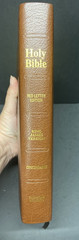 Holy Bible King James Giant Print Brown Bonded Leather Christian Heritage Publ