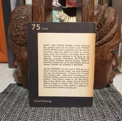Allen Ginsberg Howl 1st Edition 3rd Printing 1957 City Lights Pocket Poets #4