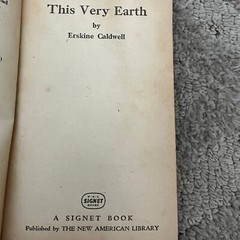 This Very Earth Family Drama Paperback Book by Erskine Caldwell Signet 1953