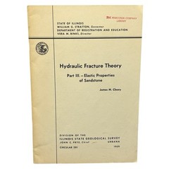 Hydraulic Fracture Theory 3 Volume Set State of Illinois 1958 Used Ships Quickly