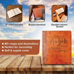 Custom Engraved ESV Journaling Study Bible, Baptism Gift for Men & Women