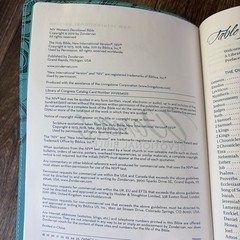 NIV Women’s Devotional Bible Large Print Leathersoft Teal by Zondervan