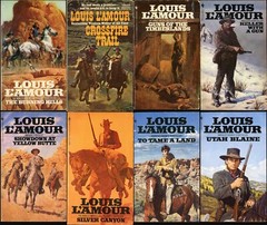 Western Action Adventure Lot of 8 Paperback by Louis Lamour