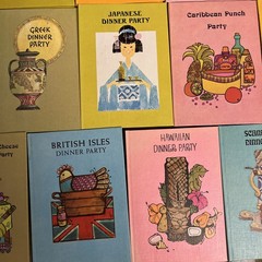 Lot of 23 Kaufman International Dinner party series Buzza Books 1971