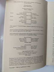 VTG The Elephant-ear 1984 Paperback – Saddleback College Irvine n0.2