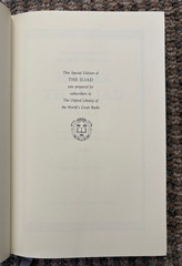 FINE BINDING Oxford Library of World’s Great Books edition of Homer’s „Iliad”