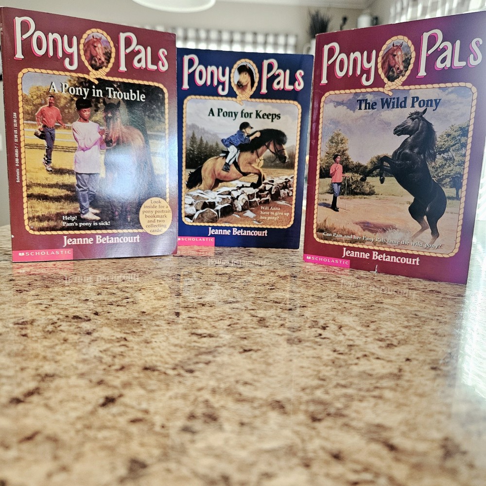 Lot of 3 PONY PALS Chapter Books by Jeanne Betancourt – Scholastic RL3 – HORSES