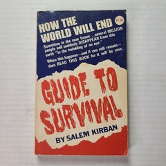 How The World Will End Guide To Survival 1968 PB Salem Kirban Bible Rapture Hell