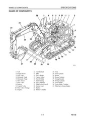 TAKEUCHI TB1140 Hydraulic Excavator Service Manual SN 51400007 Up, FOLDOUTS