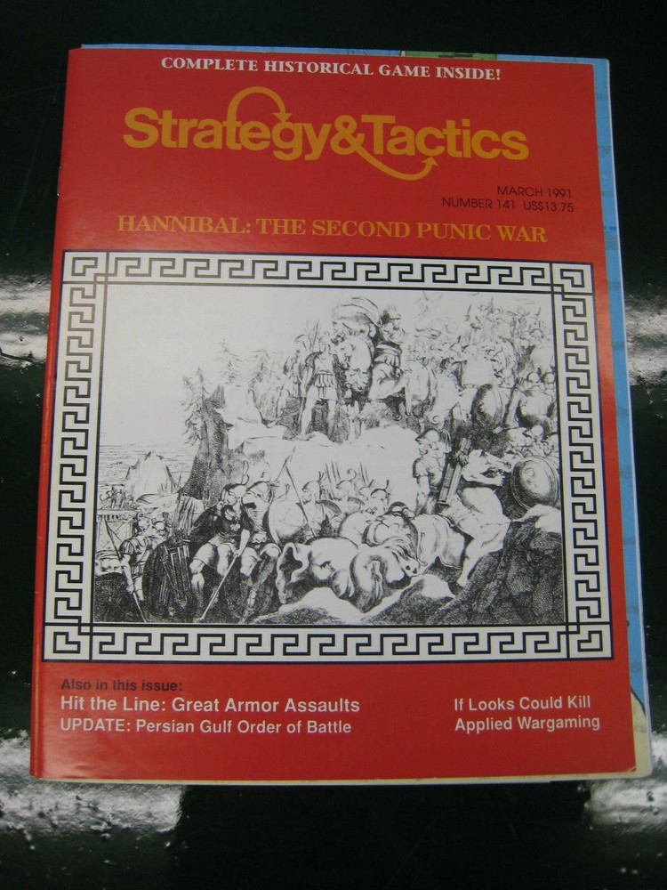 Strategy & Tactics No. 141 Hannibal Second Punic War 1991 SPI Wargame Unpunched