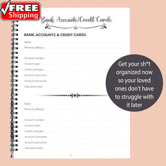 Funny I’M Dead, End of Life Planner, I’M Dead Now What Book Planner, Guided Fina