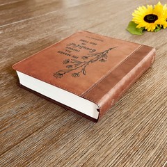Custom Engraved ESV Journaling Study Bible, Baptism Gift for Men & Women