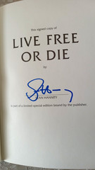 Live Free Or Die by Sean Hannity (2020, 1st Ed., Hardcover) Signed
