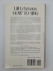 How to Sing With 51 Diagrams, Music Examples & Other Illustrations Lilli Lehmann
