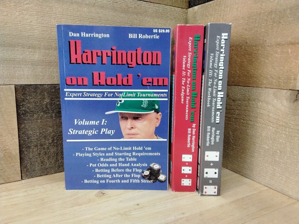Dan Harrington On Hold Em Vols 1-3 Set Lot