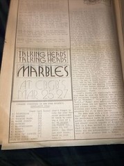 NEW YORK ROCKER MAGAZINE #2 Talking Heads RAMONES Dolls RARE David Byrne 1976